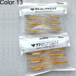THKFISH 5/6pcs Fishing Soft Lures 7cm 8cm 10cm Paddle Tail Artificial Fishing Baits Freshwater Silicone Soft Lures Swimbait
