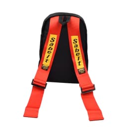 JDM Style Takata Backpack Racing Safety Belt Modified Dual Shoulder Travel Bag Street Trend Soft Polyester Casual Crossbody
