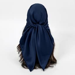 Plain Silk 90 Square Scarf Satin Headband For Muslim Woman Printed Hijabs Wraps Fashion Headscarf Casual Turban Female Bandbana