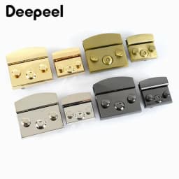 2/3/4/5Pcs Deepeel 50mm/35mm Handbag Lock Replaceable Snaps Clasp Locks Bag Purse Closure Buckles DIY Leather Crafts Accessories