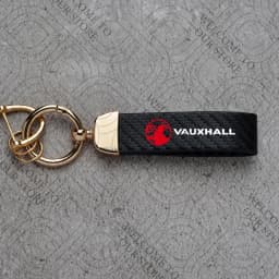 For Vauxhall Logo Meriva Vectra VXR Astra Insignia GTC Vivaro Junior Car Carbon Fiber Leather Car KeyChain Custom Key Rings Gift