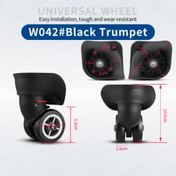 Hongsheng Suitcase Universal Wheel Trolley Case Wheel Accessories Password Travel Mute Universal Wheel Repair and Replacement