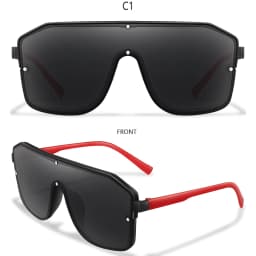 New Brand Fashion Square Big Frame Sunglasses Men Women Cycling Goggles Outdoor Sports Driving Travel Windproof Eyewear Festival