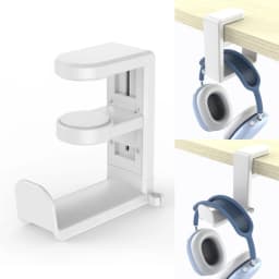 No Punch Table Clip Hook Headphone Holder 360 Degree Rotating Headphone Holder Miscellaneous Storage Hanging Hot Selling