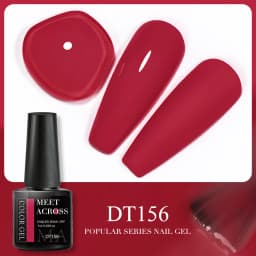 MEET ACROSS 7ml Orange Red Pink Gel Nail Polish Laser Sparkling Soak Off Semi Permanent Nail Art UV Gel Varnishes Spring Summer