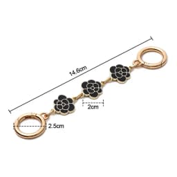 Bag Accessories Camellia Shape Hardware Handbag Strap Extender Bag Chain Replacement Chain Handbag Bag Extension Chain