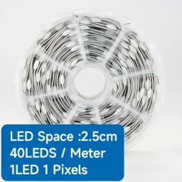 DC5V/12V 1000 Pixels WS2811 LED Seed Pixel String Light RGB IC Addressable Full Color IP68 3Pin Wire 1.5cm-10cm Pitch