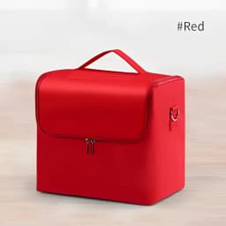 Large Capacity Makeup Train Case Foldable Multi-layer Adjustable Trays Manicurist Box Portable Cosmetic Storage Nail Organizer