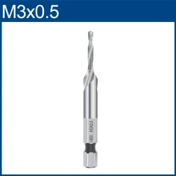 XCAN Hex Shank Metric Tap Compound Tap and Drill Spiral Flute HSS Thread Screw Tap Threading Tool M3 M4 M5 M6 M8 M10 M12