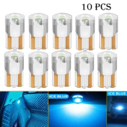 10 Pcs YiRui New LED T10 194 W5W 7000K White Red 12V automotive reading light high brightness small bulb