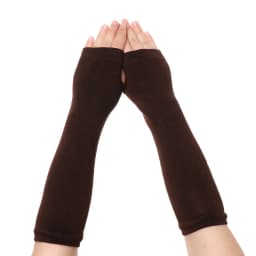 1 Pair Striped Soft Mitten Knitted Elbow Gloves Long Glove Fingerless Cotton Classic Wristband Arm Cover Sleeve For Women Girls