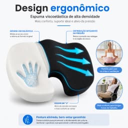 Ergonomic Office Seat Cushion Memory Foam Lumbar Support Pillow Breathable Posture Corrector for Car Office Wheelchair