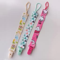 1/3pcs Cartoon Cloth Fabric Baby Pacifier Chain Pacifier Anti Drop Chain Anti Loss Clip for Children's Toys