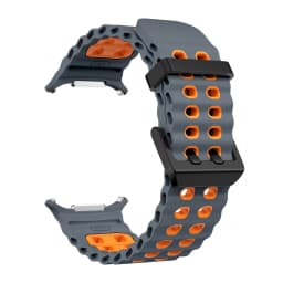 NEW Marine Silicone Strap for Samsung Watch Ultra 47mm Bracelet No Gaps Sport Two-Tone Band for Galaxy 8 Ultra Watchband Straps