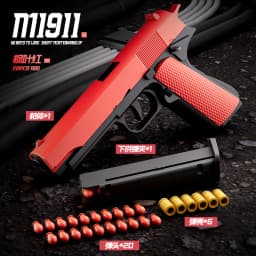 Automatic Colt 1911 Automatic Shell Soft Bullet Toy Gun Air Gunner Gun CS Shooting Boys Toy