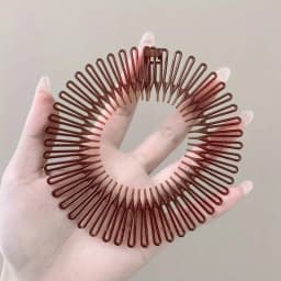 Flexible Full Circle Headbands Stylish Plastic Stretchable Hair Comb for Daily Hair Styling Multifunctional Hair Accessories