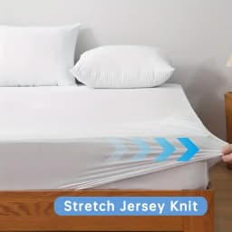 1pc Waterproof Mattress Protector Cover, Ultra-Soft Breathable Knitted Fitted Sheet for Bed, Bedroom Essentials