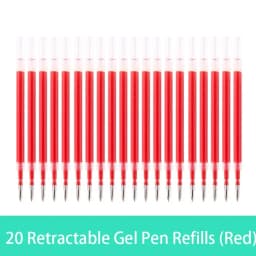 10/20/30 pcs/set 0.5mm Gel Pen Refills Red Blue Black Ink Stationery Writing Supplies Office Signature Rods Office School Needle
