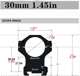 Discovery 30mm Scope Ring Rings for Picatinny Rail Cnc 7075 Aviation Aluminum Hunting Acessories Mounting Ring for Outdoor