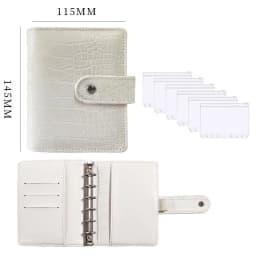 2023 New A7 Budget Binder Cash Envelopes for Money Saving Organizer with Zipper Pockets, Budget Sheets and Self-adhesive Labels