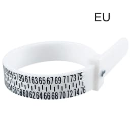 NIUPIKA Ring Sizer Measuring Tool Finger Sizer US UK EU Plastic Belt 1~13 AZ 41~76 Jewellery Measurement