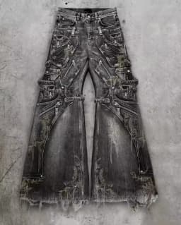 Hip Hop Complex Heavy Industry Workwear Jean Casual Denim Pants High Waist Straight Wide Leg Jeans Harajuku Y2k Men Women Jeans
