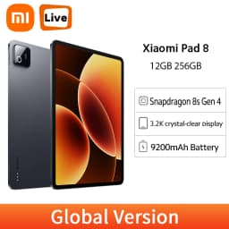 Xiaomi Pad 8 3.2K 144Hz 3200×2136 Display Snapdragon 8s Gen 4 Tablet Wi-Fi 7 Capability 9200mAh Battery 45W Turbo Charging