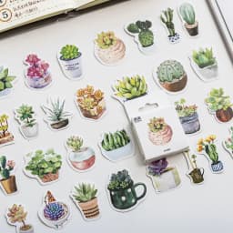 46pcs/box Kawaii Little Forest Post Office Mini Paper Sticker Decoration Diy Ablum Diary Scrapbooking Label Sticker Stationery