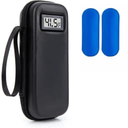 with Thermometer Display Insulin Cooler Travel Case Waterproof Thermal Insulated Refrigerated Medicine Organizer Bag Waterproof