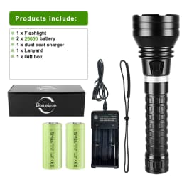10000LM Powerful XHP360 Diving Flashlight IPX8 Underwater Lamp Professional Scuba Diving Torch 1000M High Power LED Flashlights