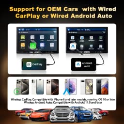CarlinKit MIni Ultra 3 Wireless CarPlay Adapter 2026 2 IN 1 Android Auto Wireless Car AI Box For Car with CarPlay Universal Car Accessory Newest Plug and Play Spotify