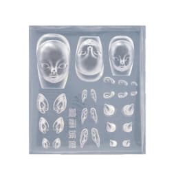 E06E Elf Ear Carving Moulds Elf Doll DIY Stamping Stencils DIY Manicure Accessories DIY Art Tools for Nair Art