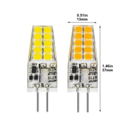 Bi-Pin Base Light Bulbs 4pcs Halogen Bulb Replacement Landscape Daylight Lamp G4 40W Halogen Bulb Not Dimmable Halogen Bulb