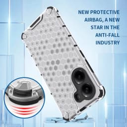 Honeycomb Style Armor Shockproof Case For Xiaomi Poco X7 Pro Redmi Turbo 4 5G TPU Frame Hard Plastic 2 in 1 Phone Cover Fundas