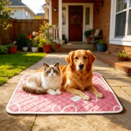 Summer New Pet Cooling Mat Cool Dog Cat Pet Mat Suitable Small Extra Large Dogs Effectively Absorbs Sweat Without Feeling Hot