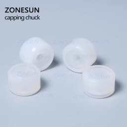 ZONESUN Friction Wheels Rubber Pad Capping Chuck Head For Cosmetic Perfume Juice Capping Machine