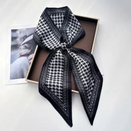 Scarf Women Dot Print Long Silk Feeling Bag Tie Neck Skinny Scarves Female Foulard Hairband Print Lady Neckerchief Ribbon
