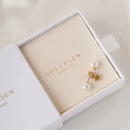 SheepSew Elegant Personalized Jewelry Packaging Set Custom Deboss Embossed Logo Drawer Box With Soft Suede Pouch For Wedding Bir