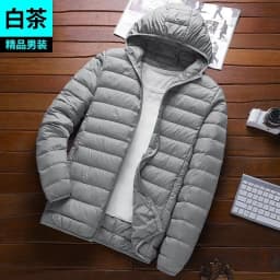 Men's Winter Lightweight down Cotton Jacket Short Casual Stand Collar Warm Top Dad's Cotton Coat Outerwear Slim Fit Style