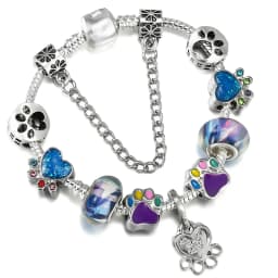 2024 Trendy Silver Cokor Love Key Charm Bracelet With Murano Glass Beads Bracelets For Women Wife Jewelry Pulseras Dropshipping