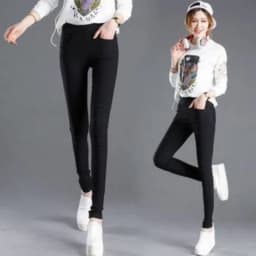 Fashion Women Solid Straight Pants Elegant Summer Elastic Stretch Skinny Legging Pencil Pant Casual Office Lady Chic Trousers