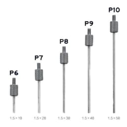 3/5/6pcs Dial Digital Test Indicator Contact Point Stem Rod Depth Gauge Measurer Tool Set Measuring Instruments Parts