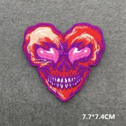 Feeling Good Embroidery Patch for Clothing Punk Iron on Patches Appliques DIY Sewing Clothes Jacket Jeans Home Decoration
