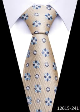 Newest Style 8 cm Necktie Man Blue Golden Striped Wedding Accessories Performance Tie Men Necktie Gravatas Fit Business