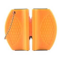 1pcs Mini Knife Sharpener Rough And Delicate Double Sided Sharpener Portable Ceramic Sharpener Pocket Outdoor Camping And Hiking
