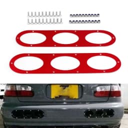 2pcs Rear Bumper Diffuser For Universal Car Rear Bumper Air Diversion Diffuser Panel BX100863