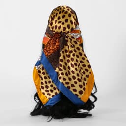Plain Silk 90 Square Scarf Satin Headband For Muslim Woman Printed Hijabs Wraps Fashion Headscarf Casual Turban Female Bandbana