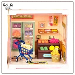 New Original Rolife Super World DIY Wooden Mini House Scene Assembly Toy Model Blind Box Prop Landscape Children's Gift in Stock
