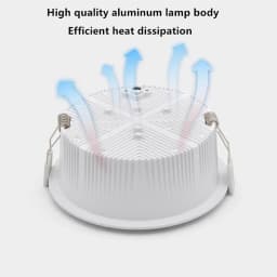 CRI 97 Anti Glare Recessed Dimmable LED Downlights 7W9W12W15W18W20W24W COB Ceiling Lamp Spot Lights AC110-230V +Led Drive