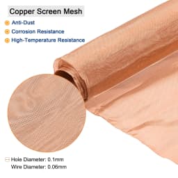 1Pcs Copper Mesh 20x12inch/40x12inch 40-200 Mesh Filtration Cloth Shielding Fabric Filter Copper Screen Mesh Screen Net for Home